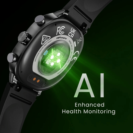 สมาร์ทวอทช์ HIFUTURE AIX LITE มีฟีเจอร์ AI หน้าจอ AMOLED 1.43 นิ้ว สีดำ_6